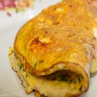 Prawn and Chive Omelette image