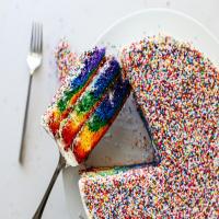 Vibrant Rainbow Cake image