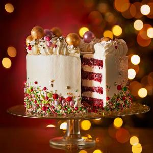 Red velvet cake with cheesecake buttercream image