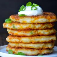 Cheesy Mashed Potato Pancakes_image