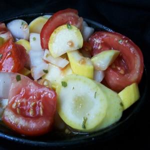 Zucchini, Tomato, Tarragon and White Wine Salad_image