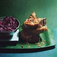 Sauteed Pork Chops with Sweet-and-Sour Red Cabbage image