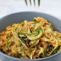 Summer Squash Pasta With Roasted Red Pepper Sauce Recipe by Tasty_image