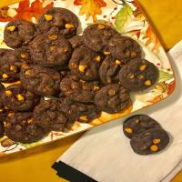 Chocolate Pumpkin Chip Cookies image