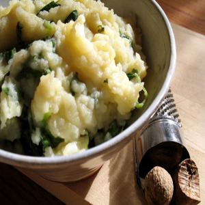 Quick Spinach and Mashed Potatoes_image