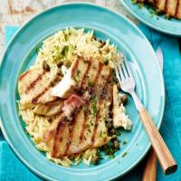 Grilled Tilapia with Lemon Butter, Capers and Orzo image