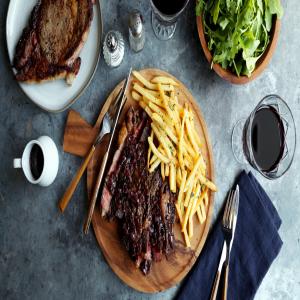 Classic Entrecote Bordelaise - Steak in Red Wine With Shallots_image