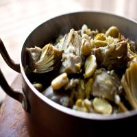 Mediterranean Artichoke and Fresh Fava Stew image