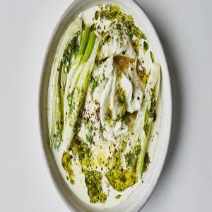 Slow-Cooked Halibut with Garlic Cream and Fennel Recipe_image