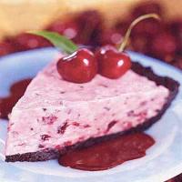 Chocolate-Cherry Ice Cream Pie with Hot Fudge Sauce_image