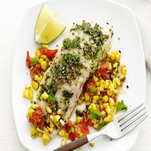 Foil-Packet Fish With Corn Relish_image