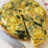 Spanish spinach omelette_image