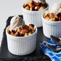 Individual Apple Bread Puddings with Spiced Ice Cream image
