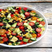 Cucumber, Black Bean, Avocado, Corn & Tomato Salad Recipe - (4/5) image