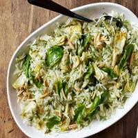Spinach-Almond Rice image