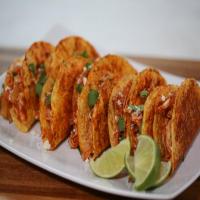 Pulled Chicken Tacos with Seasoned Taco Shells image