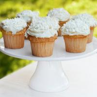 Coconut Cupcakes With Cream Cheese Icing image