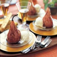 Roasted Bosc Pears with Pomegranate Glaze image