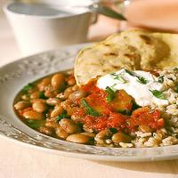 Brown Rice with Beans and Red Sauce_image