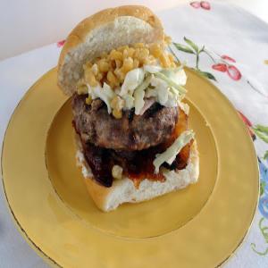 Sirloin and Pork Burger with Blue Cheese Slaw_image