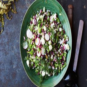 Chopped Salad with Shallot Vinaigrette, Feta, and Dill_image