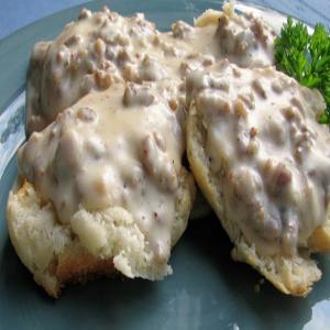 Kittencal's Sausage Sawmill Gravy (With Biscuits)_image