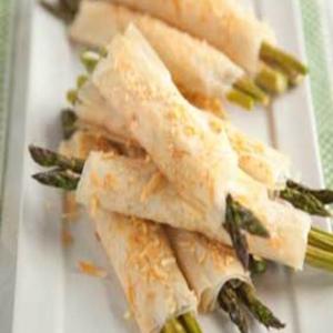 Ham & Cheese Phyllo-Wrapped Asparagus_image