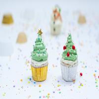 Christmas Tree Cupcakes image