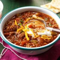 Double-Duty Hearty Chili Without Beans image
