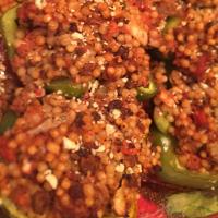 Turkey and Couscous-Stuffed Peppers with Feta_image