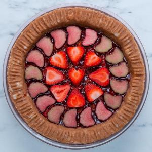 Dairy-Free Strawberry Rhubarb Tart Recipe by Tasty image