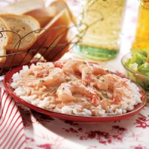 Southern-Style Creamy Shrimp Over Rice_image