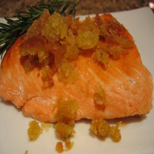 Salmon With Lemon Glaze and Rosemary Crumbs image