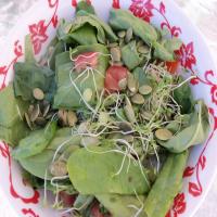 Spinach and Pumpkin Seed Salad image