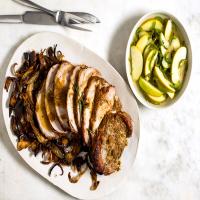Cider-Roasted Pork Loin With Pickled Apples and Chiles_image
