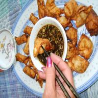 Dumplings With Ginger Dipping Sauce_image
