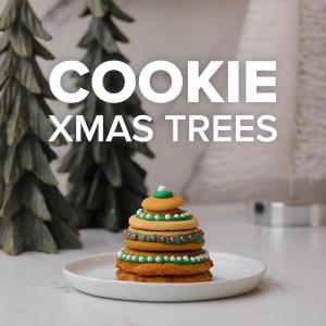 Cookie Christmas Trees Recipe by Tasty image