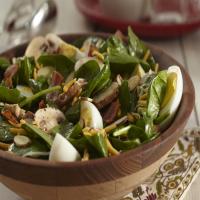 Hot Spinach Salad with Honey-Dijon Dressing image