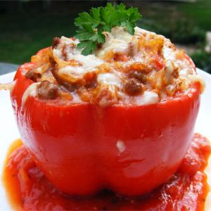 Bolognese Stuffed Bell Peppers image