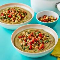 Chickpea soup with chunky gremolata image