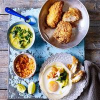 Sri Lankan fried chicken & hoppers image