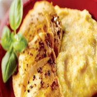 Herbed Chicken with Creamy Polenta_image