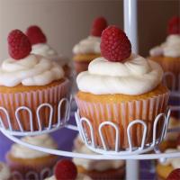 Raspberry White Chocolate Buttercream Cupcakes image