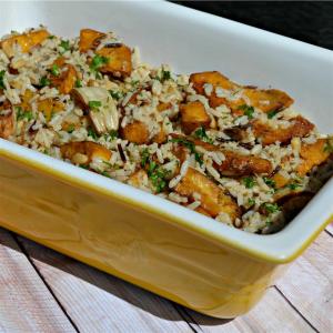 Balsamic Roasted Fennel and Acorn Squash Rice Casserole image