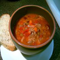 Rice and Lentil Soup or Stew_image
