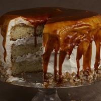 Pear Ginger Cake with Whipped Cream and Rum-Caramel Glaze_image