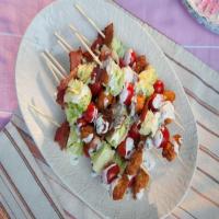 Fried Chicken Salad on a Stick image