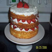 English North Country Strawberries and Cream Courting Cake_image