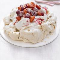 Almond meringue with summer berries image
