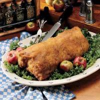 Roast Pork with Apple Topping_image